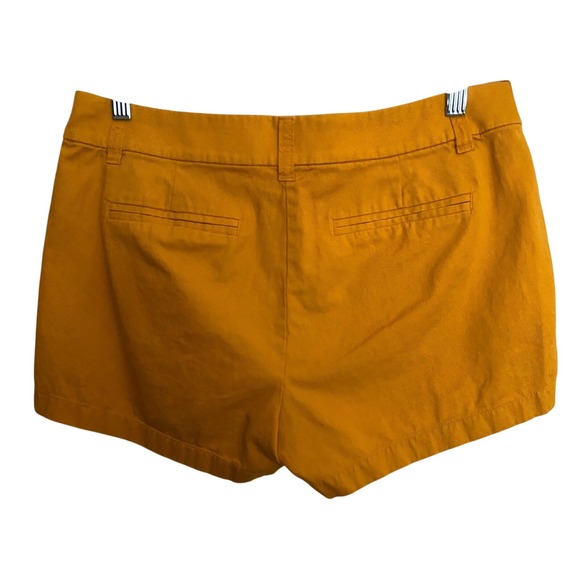 J. Crew Womens Size 8 Gold-Toned Twill‎ Shorts - Picture 3 of 4